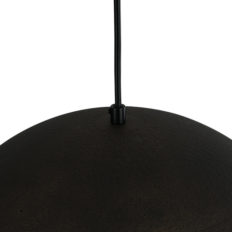 Luminaire suspendu industriel en métal martelé 1 lumière