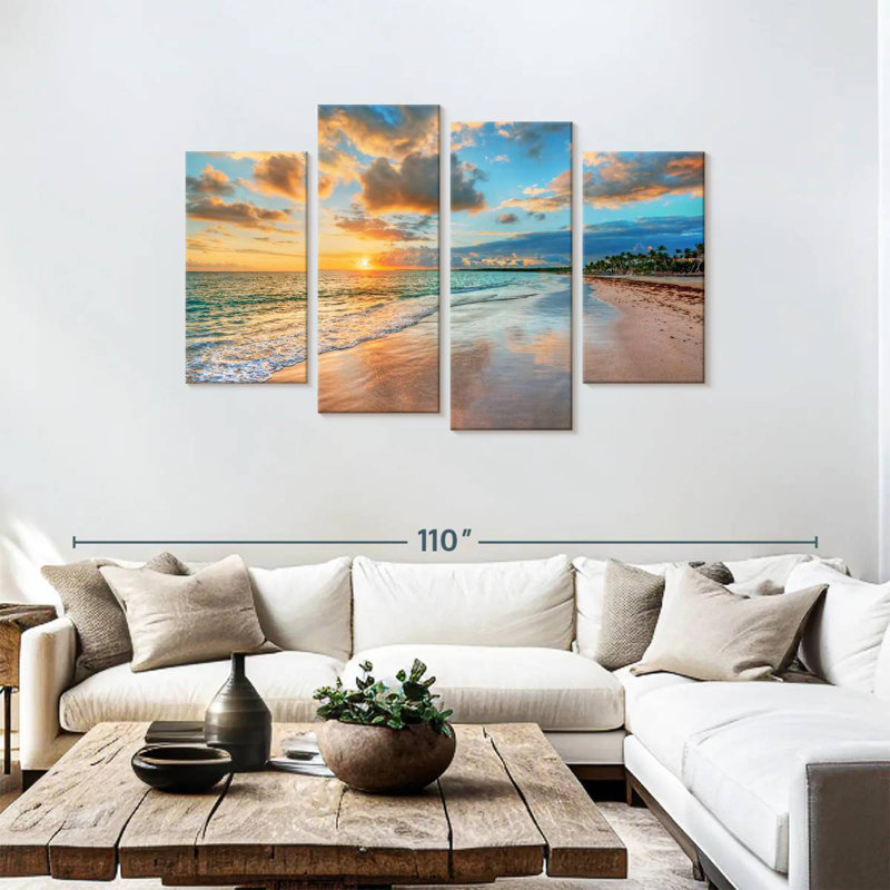 Coucher de soleil Gillard, H 48 po x l 75 po