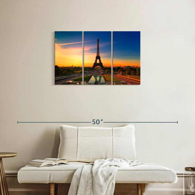 Rorry Eiffel Tower At Sunrise, 20" H x 33" W