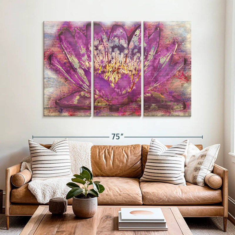 Harnek fantaisie lotus I, H 42 po x l 65 po