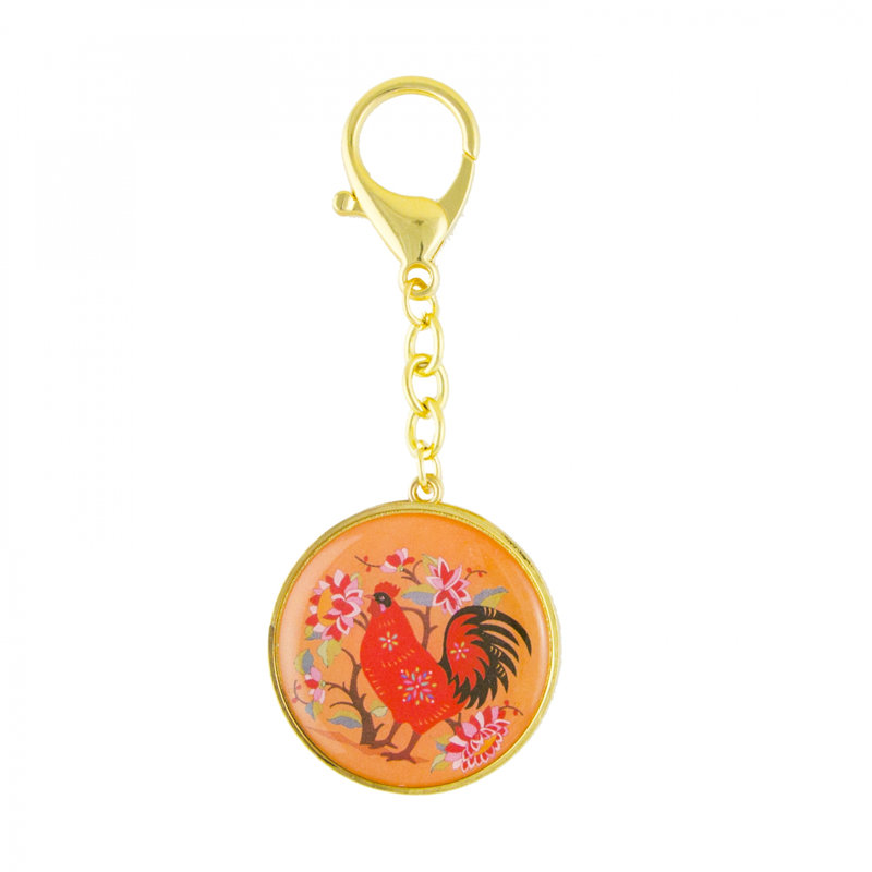 Amulette de vœu en guise-porte-clé Rooster