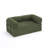 Upholstered Compression Green Corduroy Convertible Sleeper Sofa Bed - Foldable Floor Couch With No Assembly-237541010-251000547