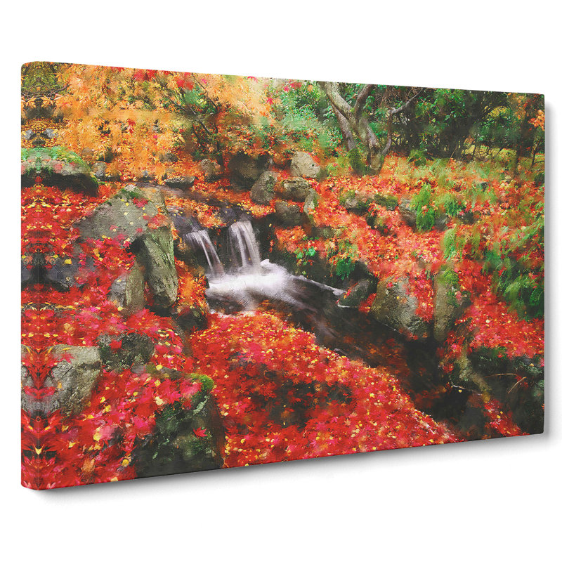 Forest Stream Vol.4 - Wrapped Canvas, 35cm H x 50cm W x 3cm D