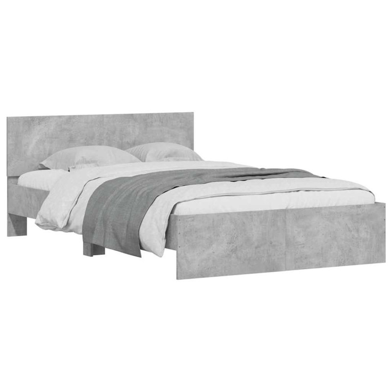 Siman Bed, Double (4'6), Concrete Grey