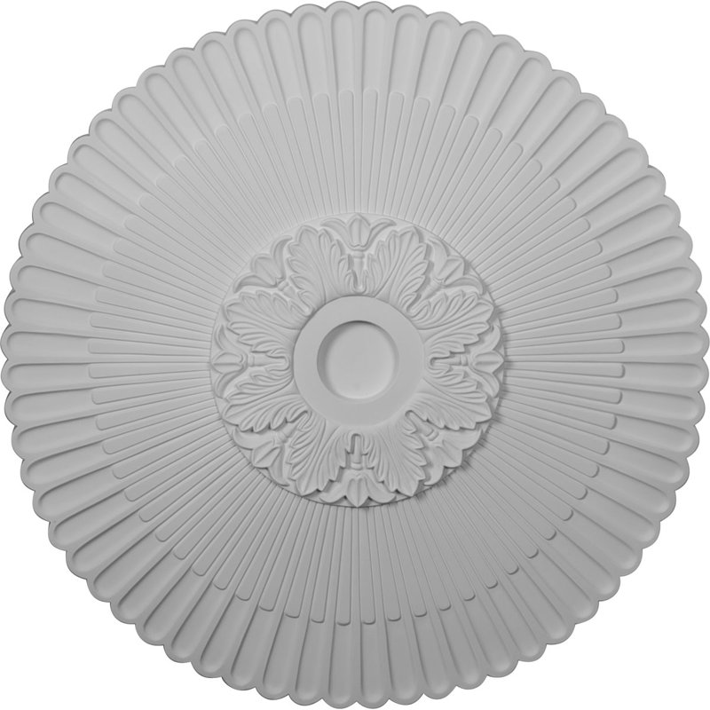 Endurathane Melonie Ceiling Medallion, 36 1/4"OD x 1 7/8"P (Fits Canopies up to 6 1/4"), Factory Primed, Primed