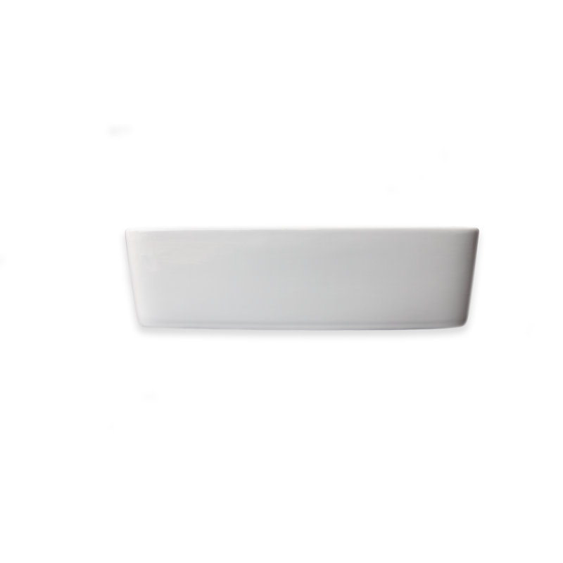 Wells Sinkware China Luxe 14.25'' White Ceramic Rectangular Bathroom Sink