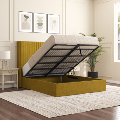Barkat Upholstered Ottoman Storage Bed