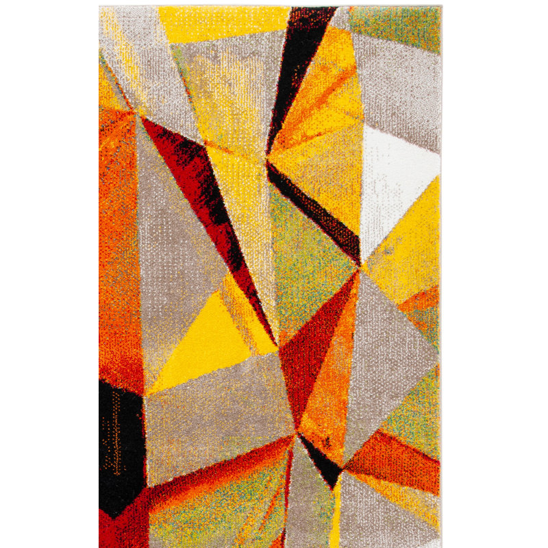 Sarya Performance Abstract Rug, Square 6'7"