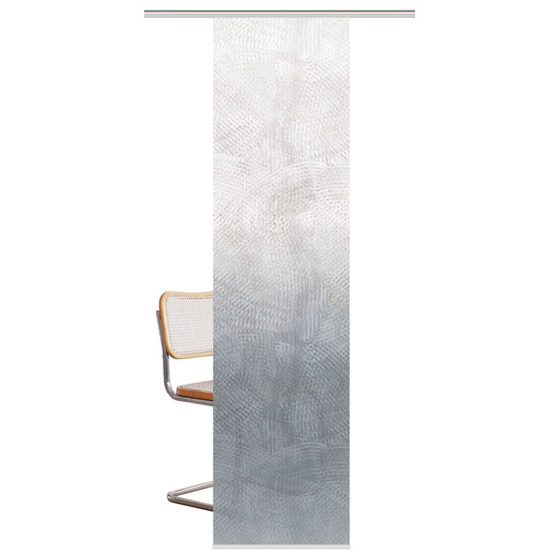 Room Darkening Sliding Panel Single Panel, Gray -blue
