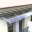 Dakota Fields 150cm W x 100cm D Plastic Cover Door / Window Awning-34318583-145068949