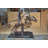 Two Horse Riders Racing Each Other Bronze Statue -  Size: 45"L x 21"W x 42"H
