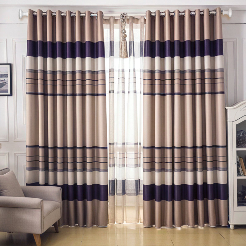 Glossy White Adjustable Steel Curtain Rod with Decorative Finials