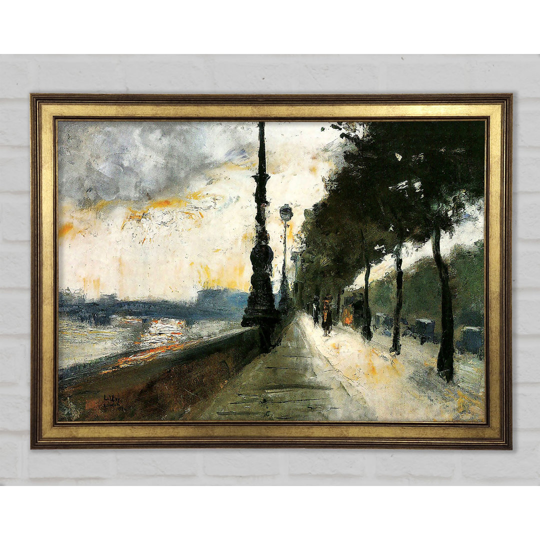 Waterloo Bridge in the Sun von Lesser Ury - Einzelne Bilderrahmen Kunstdrucke