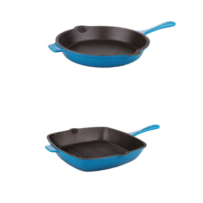 BergHOFF Neo Cast Iron 2Pc Cookware Set, Blue