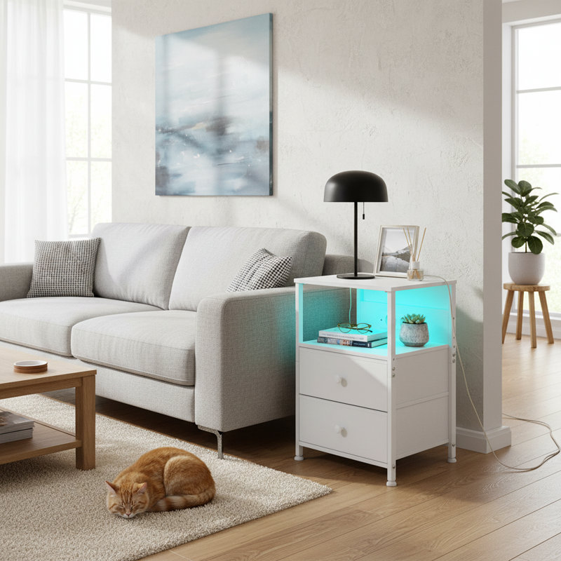 End Table, White