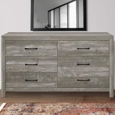 Claudette 6 Drawer 58.5" W Double Dresser