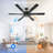 56" Ceiling Fan With Remote Control Without Lights-326023780-330101874-330101875