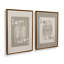 Ensemble de 2 reproductions sur toile de cartes Beige-866445162-866445170