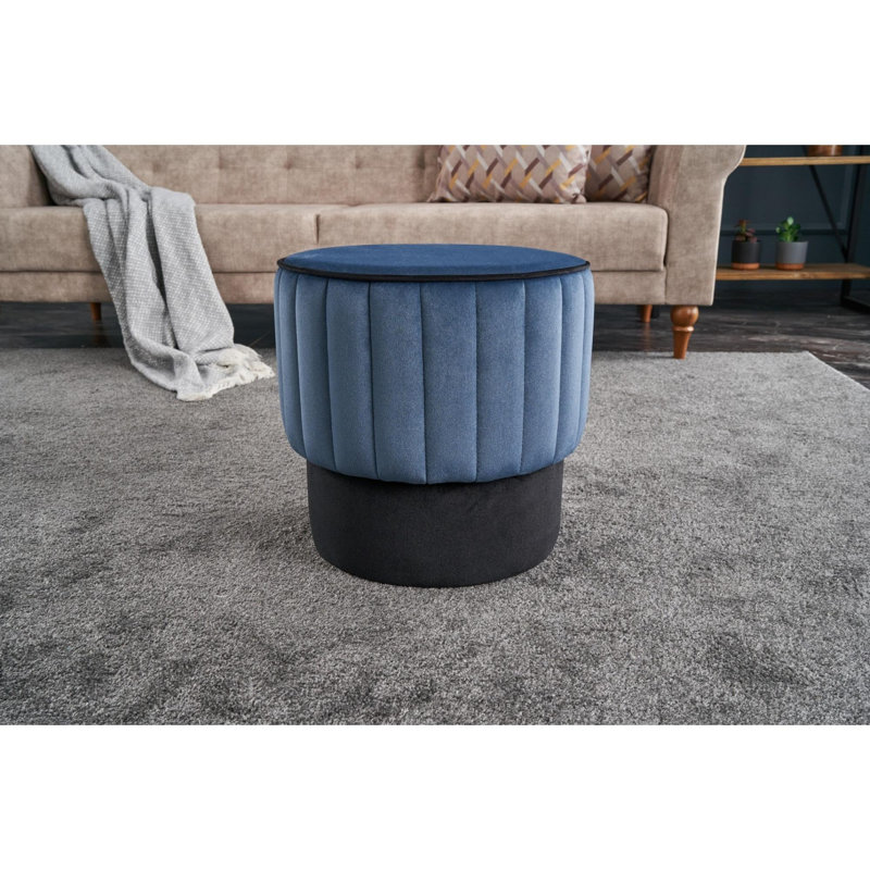 Pouf, Bleu