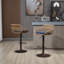 Tabourets de bar pivotants de style moderne (ensemble de 2) chaises à hauteur de comptoir réglable avec repose-pieds-130174953