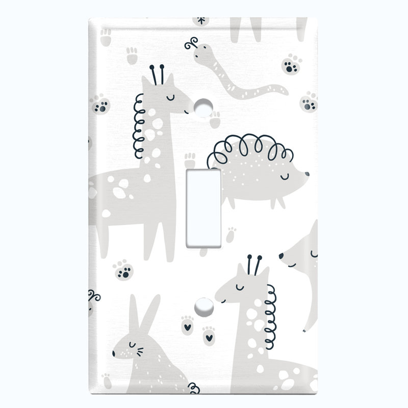 Animals 1 - Gang Toggle Light Switch Standard Wall Plate