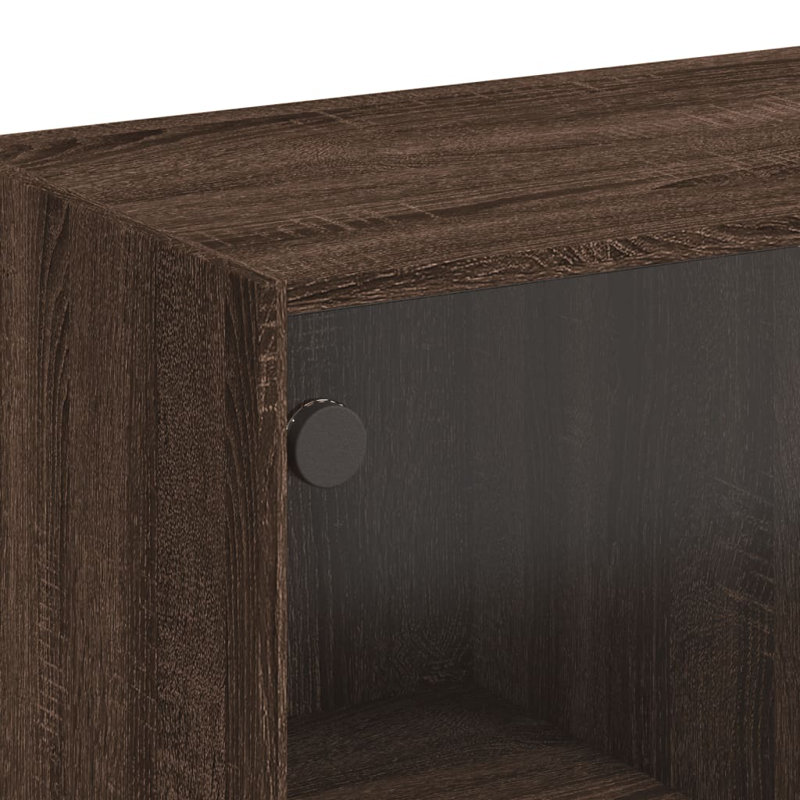 Matasha Coffee Table with Storage, Brown Oak
