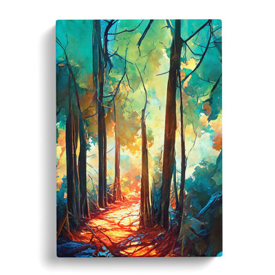 Forest Portrait No.2 Abstract - Wrapped Canvas Graphic Art