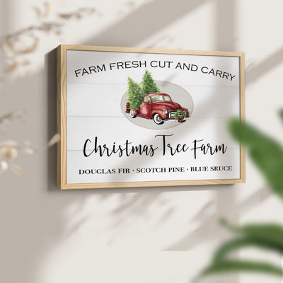 Christmas Tree Farm -Framed Print - Restickable