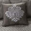 Housse de lit de jour réversible - gris foncé, 6 pièces, rembourrage en coton, pour matelas simple, livrée avec housse, taies décoratives, coussin décoratif 6 rembourrage gris, taille appropriée, comprend-127323185