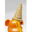 Orange Sitting Gelato Bear Figurine