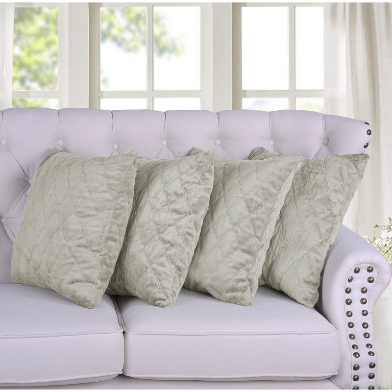 Micro Mink Throw Pillow Covers, Tannin