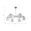 Johnathan Glass Semi Flush Mount