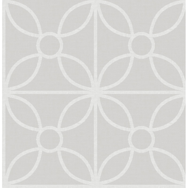Papier peint géométrique 33 'x 20,5 "Eclipse, Gris