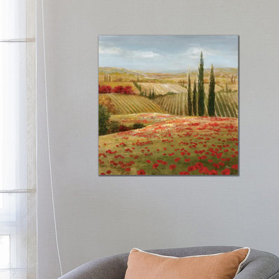 Tuscan Cypress II by Nan - Painting on Canvas