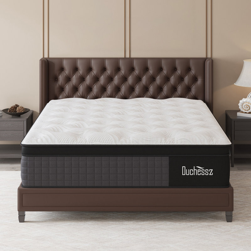 10'' Medium Firm Hybrid Mattress with Cooling Gel Memory Foam and Pocket Springs, Mattress in a Box, 10", Full
