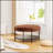 30.9 Wide Upholstered Round Ottoman Coffee Table With Black Metal Legs, Wooden Open Storage Shelf, And Faux Fur For Living Room Bedroom Entryway Hotel-1674261663