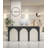 59.06" Black+White Standard Manufactured Reception Desk