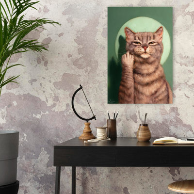 Good Morning To You - Animals Novelty Urban And Pop Surrealism Cats Art