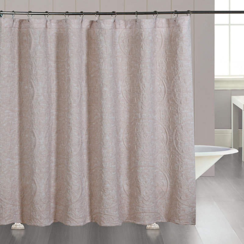  Rideau de douche Boheme Medallion Jacquard, Rosé