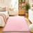 Solid Rug Soft Fluffy Pink Indoor Area Rug for Living Room Bedroom Nursery Kids Room-282785349