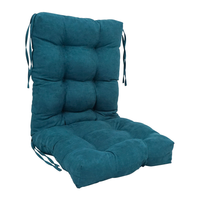 Coussin de siège / dossier en microsuède, Bleu sarcelle