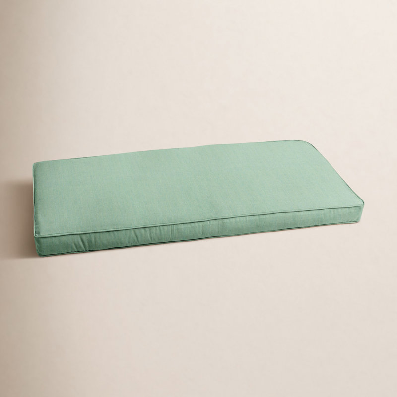 Osprey Outdoor Sunbrella Bench Cushion, 2" H x 55" W x 18" D, Green Sunbrella®