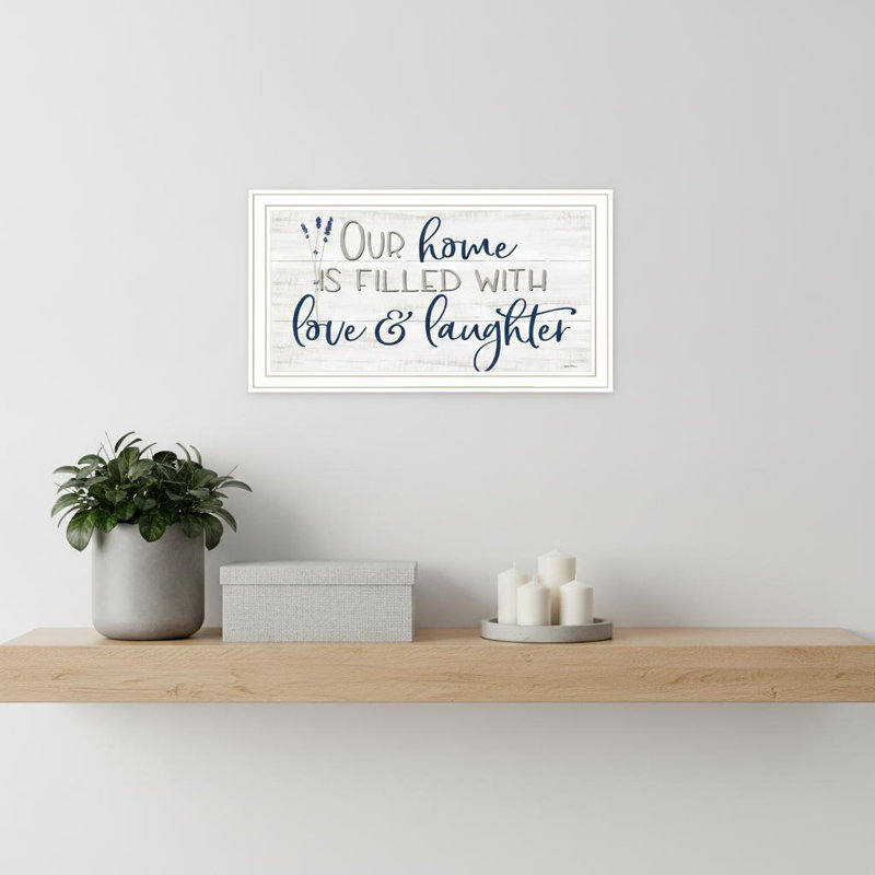 Our Home White Framed Print Wall Art