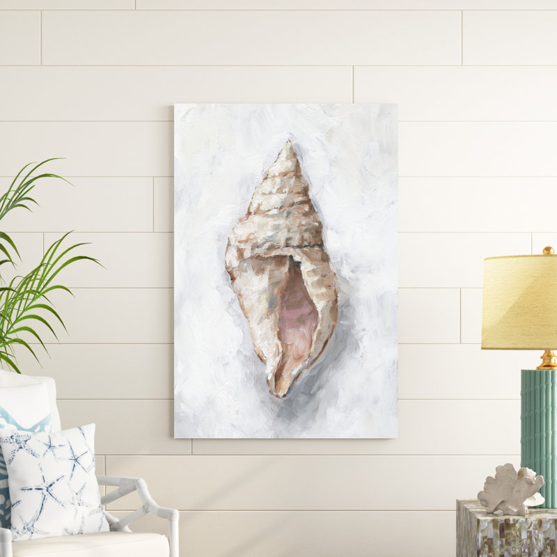 " White Shell Study III " by Ethan Harper Painting Print, 48" H x 32" W