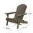 Rustic Grey Wooden Chair With Folding Option And Cup Holder For Patio Wood Holder, Creating A Serene Atmosphere In Backyard-779313006