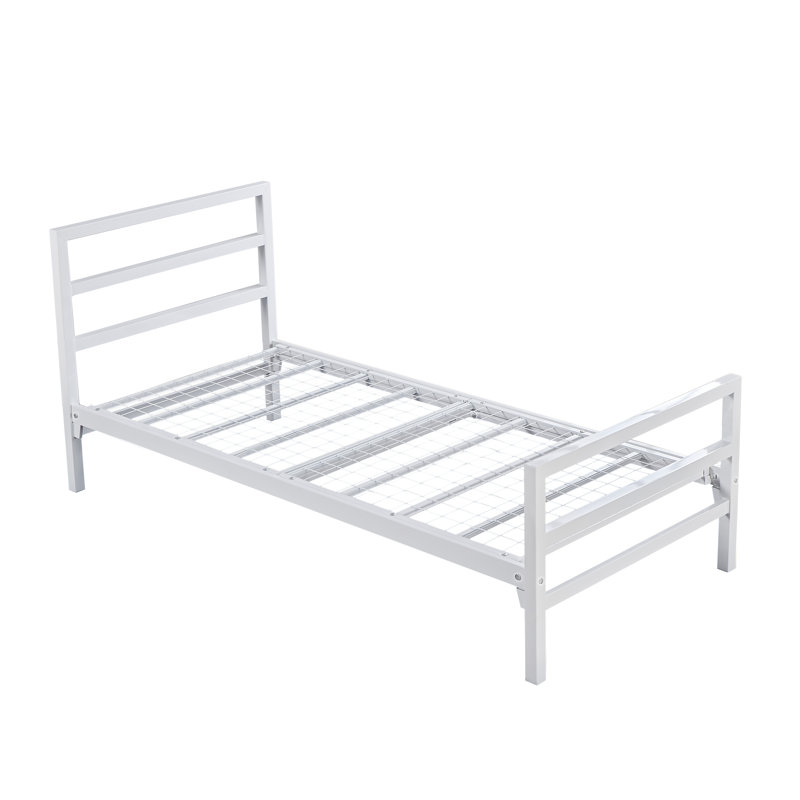 Metal Bed, Single (3'), White