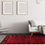 Tapis de couloir en laine de noué à la main new age esari rouge/noir 4 pi 9 po x 9 pi 7 po tapis décoratif