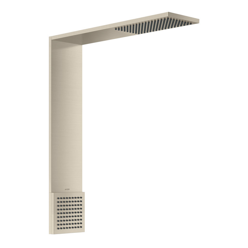 AXOR Showercomposition 1-Jet Showerhead 110/220 And Shoulder Shower, 2.5 GPM, 1.75 GPM, Brushed Nickel
