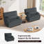Chaise d'appoint moderne avec accoudoirs rembourrés et coussins (ensemble de 2)-115747892