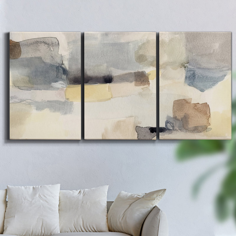 Path to Happiness - Multi Piece Framed Canvas, H 60 po x l 120 po x P 2 po